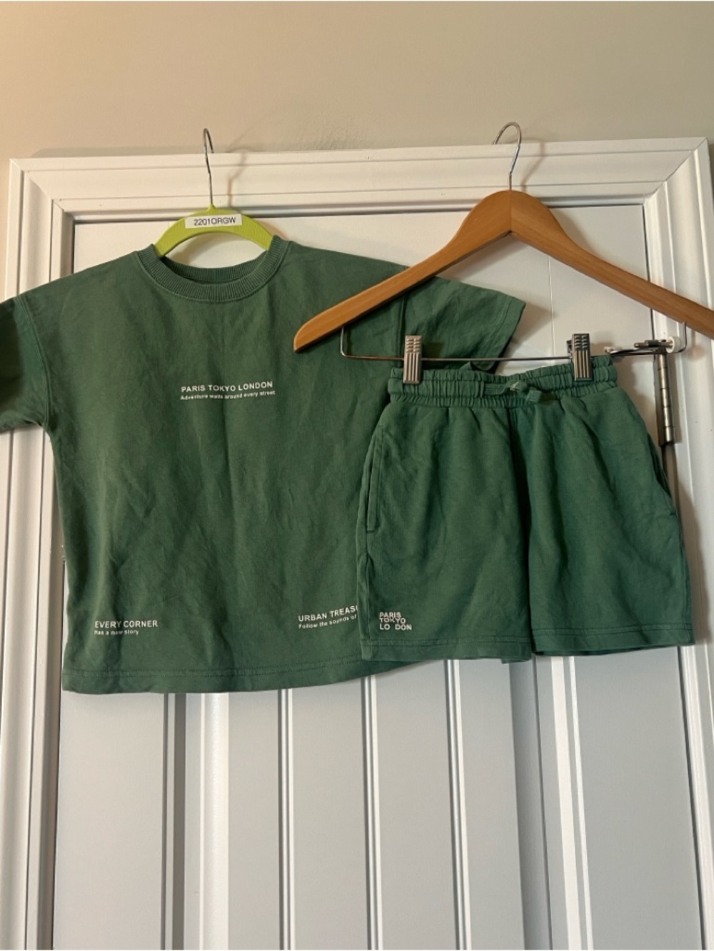 Zara matching sweat shorts & T Shirt
